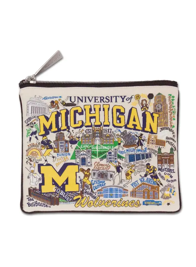 University of  Michigan Collegiate Zip Pouch