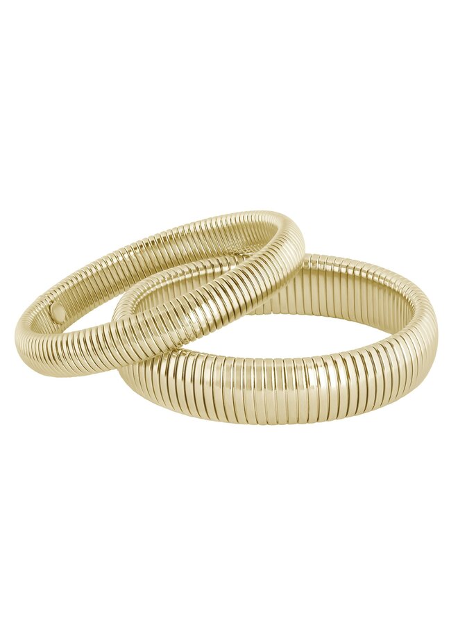 Cleo Bracelet Set of 2 Gold