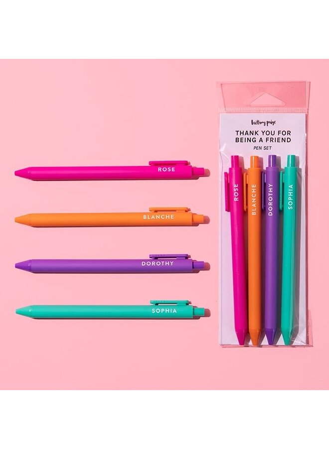 Thank You For Being A Friend Jotter Pen Set