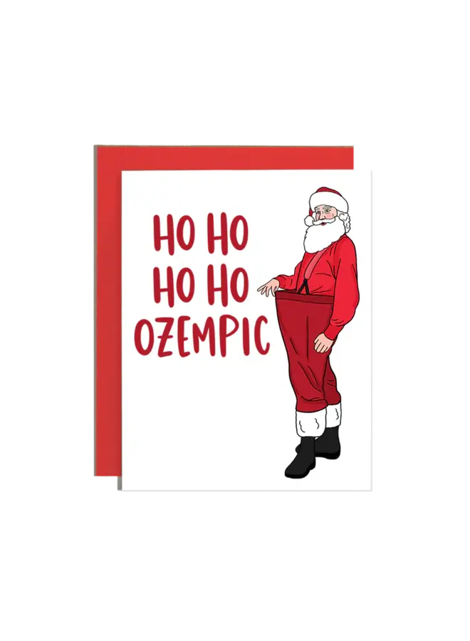 Ho Ho Ozempic Santa Holiday Card