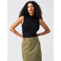 Essential Sleeveless Mock Neck