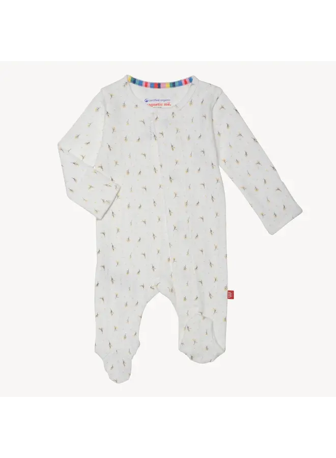 Floral Pointelle Footie