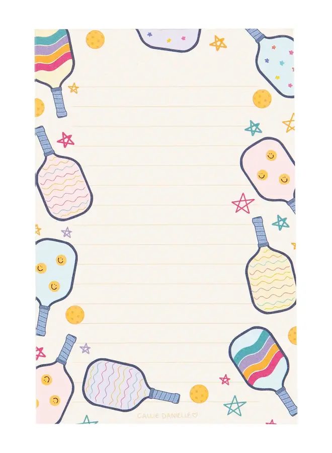 Pickleball Paddle Notepad