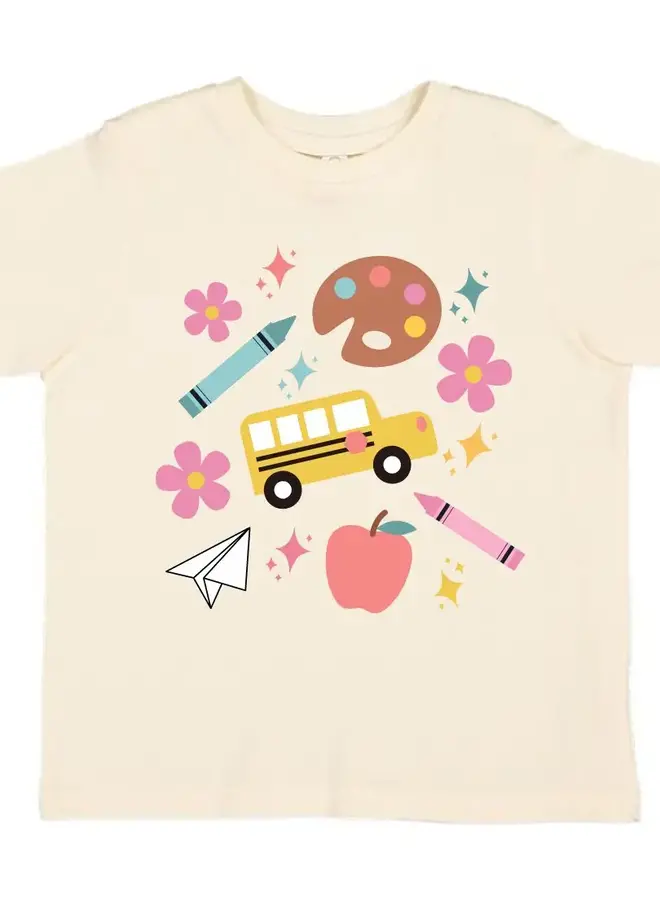 Back to School Doodle Short Sleeve 7/8Y