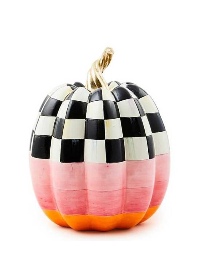 Cotton Candy Medium Check Pumpkin