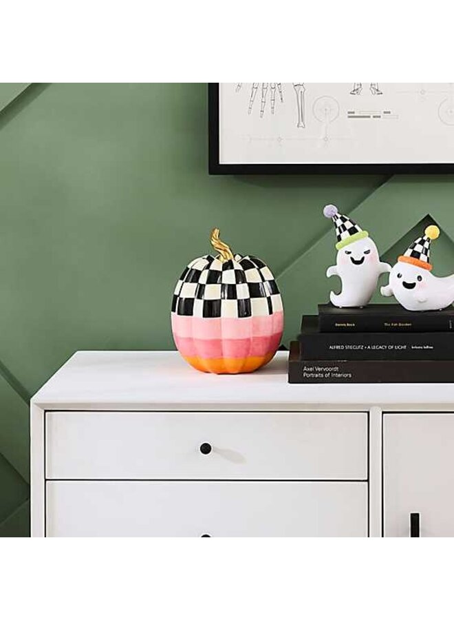 Cotton Candy Medium Check Pumpkin