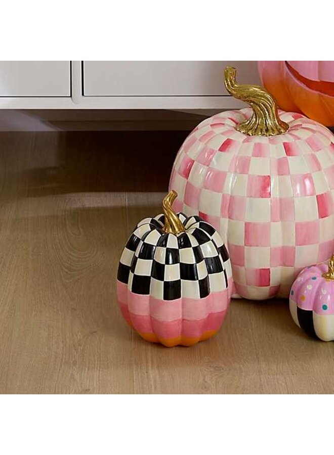 Cotton Candy Medium Check Pumpkin