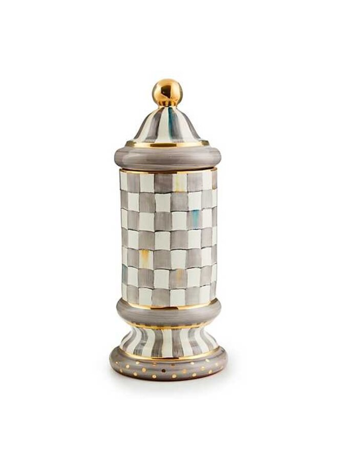 Sterling Check Ceramic Column Canister