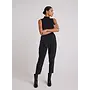 Clean Waist Slouchy Trouser Black