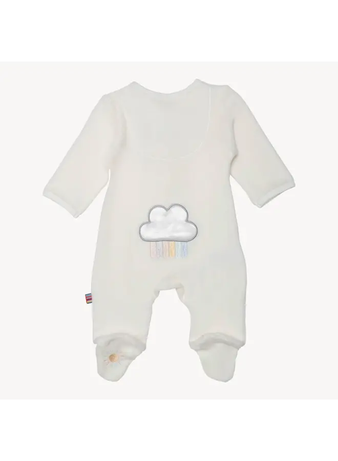 Rainbow Dreams Velour Footie