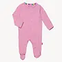 Mauve Ribbed Cotton Footie