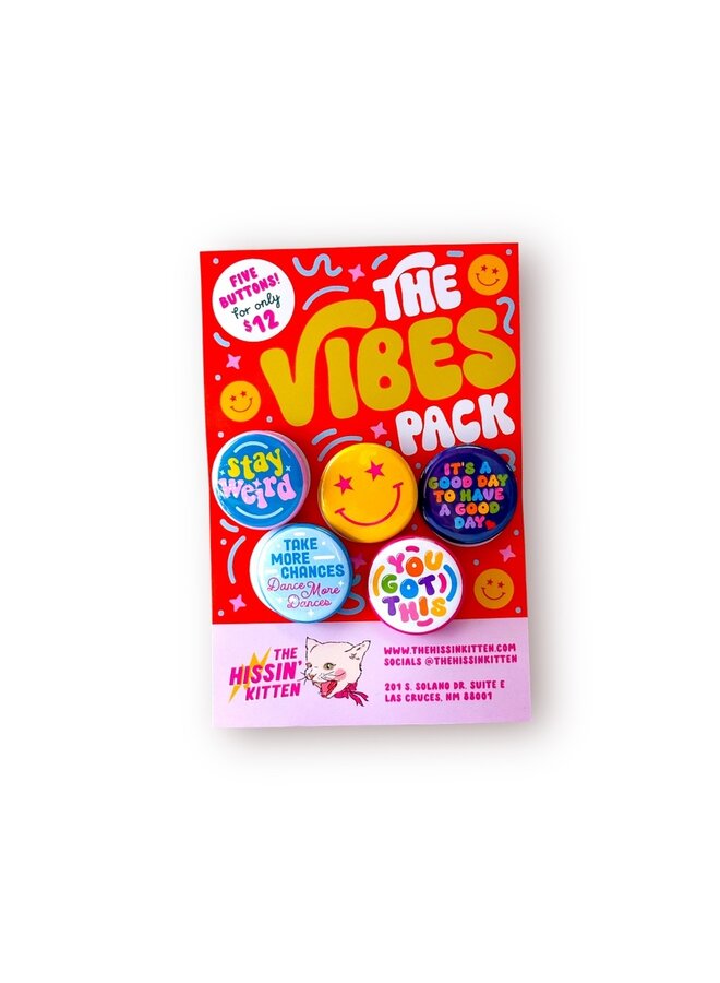 The Vibes Pack Magnet Back
