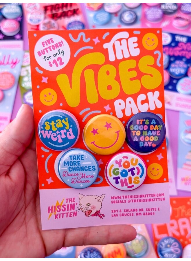 The Vibes Pack Magnet Back