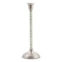 Sterling Check Large Candlestick