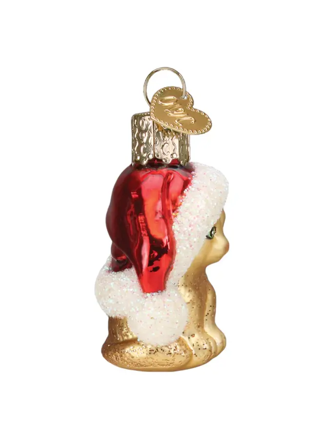 Mini Santa's Kitten Ornament