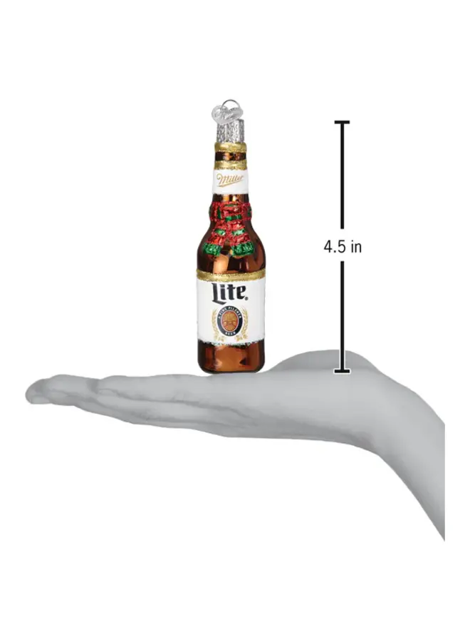 Holiday Miller Light Bottle Ornament
