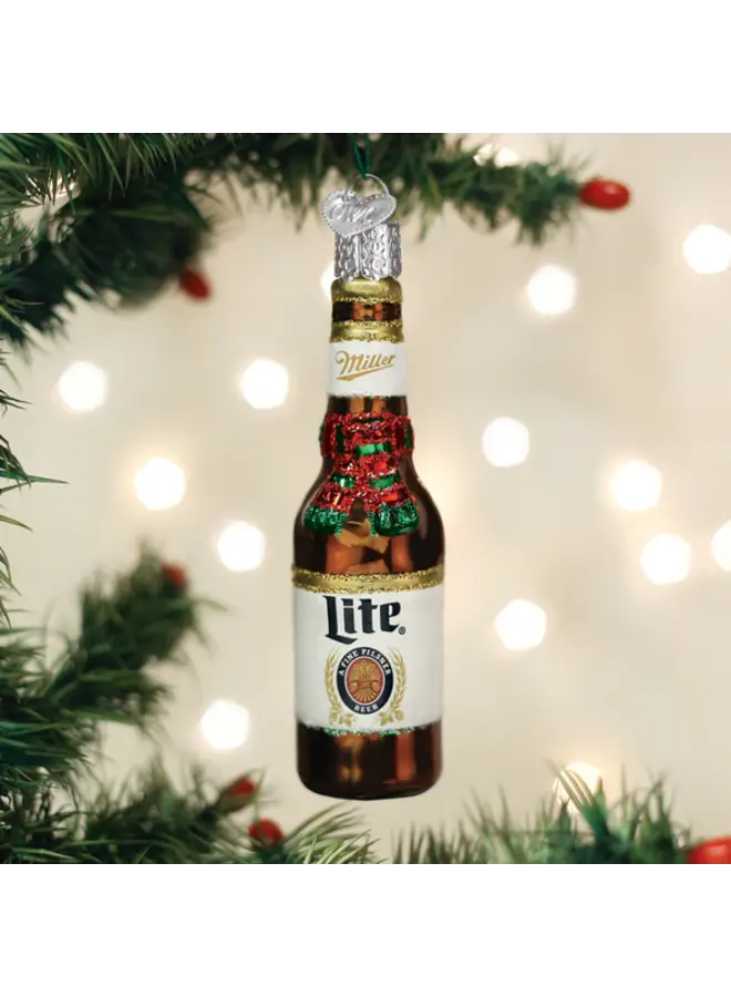 Holiday Miller Light Bottle Ornament