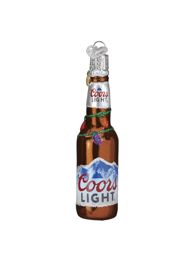 Holiday Coors Light Bottle Ornament