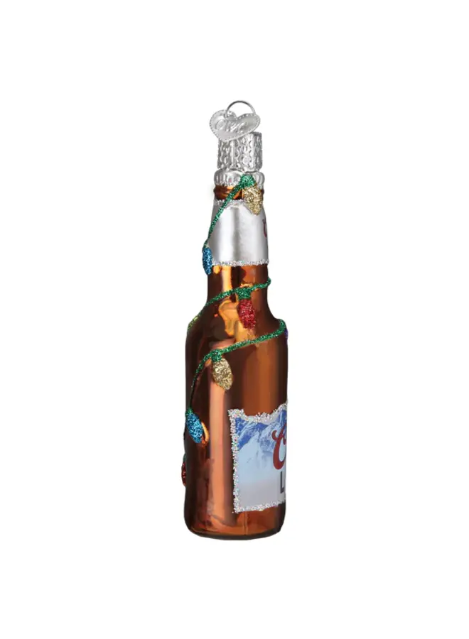 Holiday Coors Light Bottle Ornament