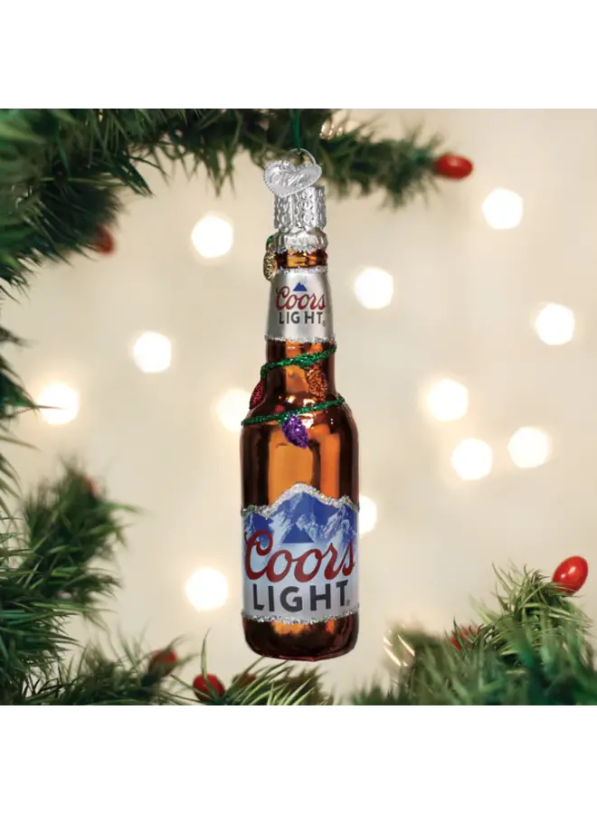 Holiday Coors Light Bottle Ornament