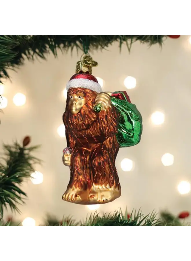 Santa Sasquatch Ornament