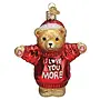 I Love You More Bear Ornament