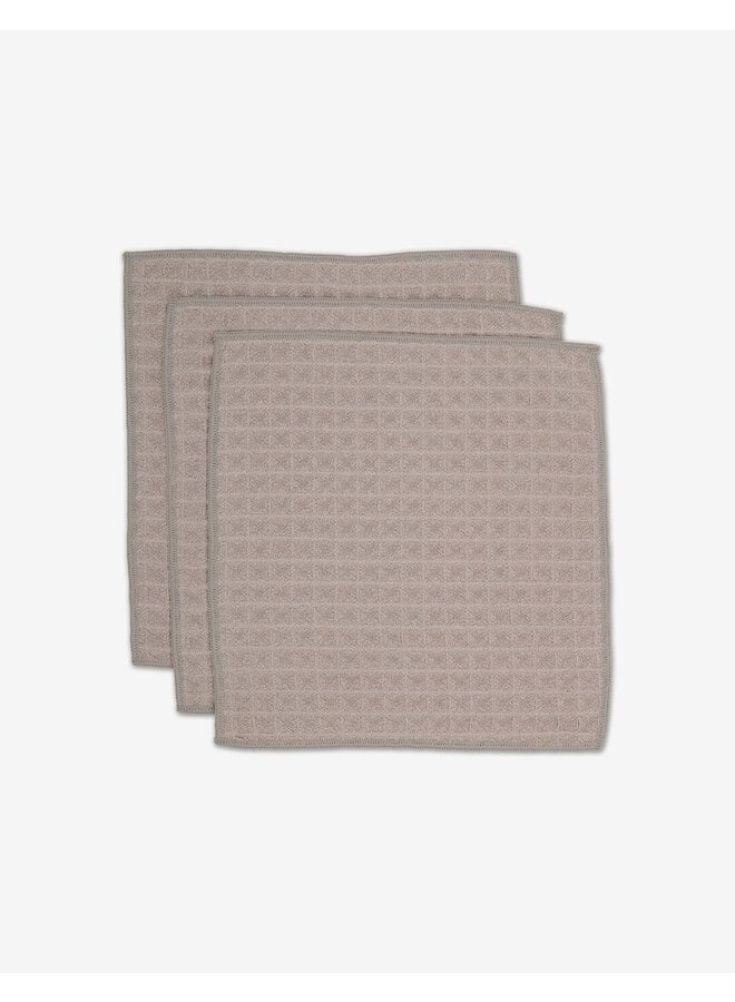 Taupe Waffle Washcloth Set