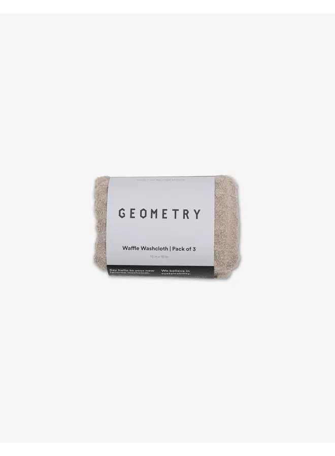 Taupe Waffle Washcloth Set