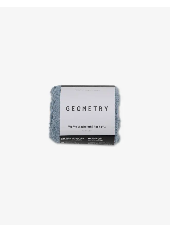 Sky Waffle Washcloth Set