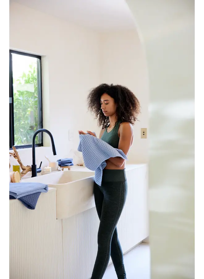 Sky Waffle Hand Towel