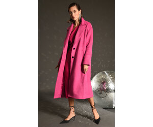 Bryce Brushed Oversized Coat Valentino Pink - ivory & birch
