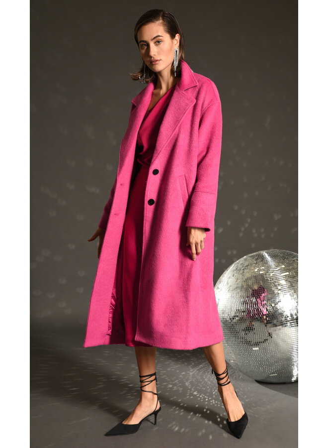 Bryce Brushed Oversized Coat Valentino Pink