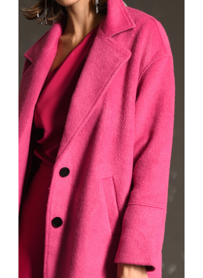 Bryce Brushed Oversized Coat Valentino Pink