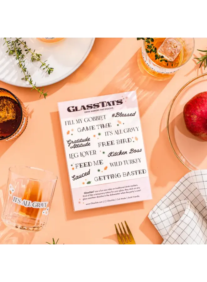 Thanksgiving Drink Markers
