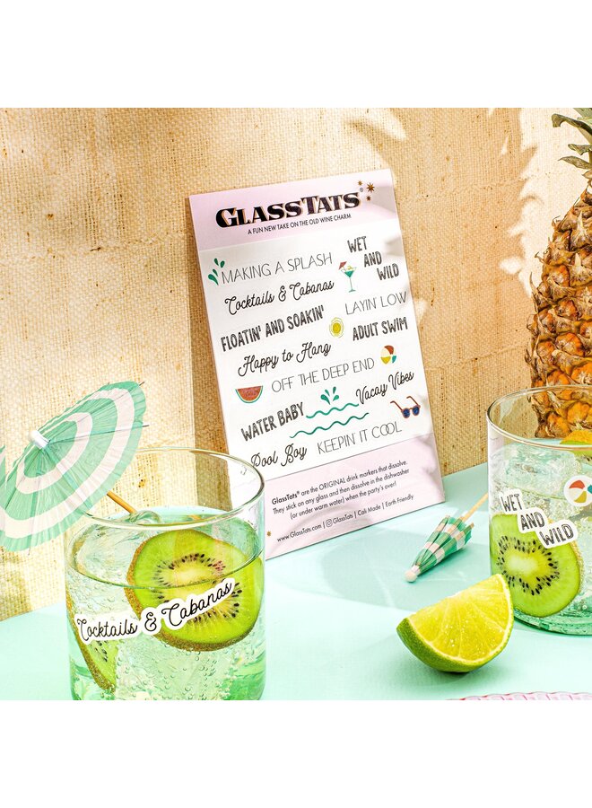 Pool Party Drink Markers