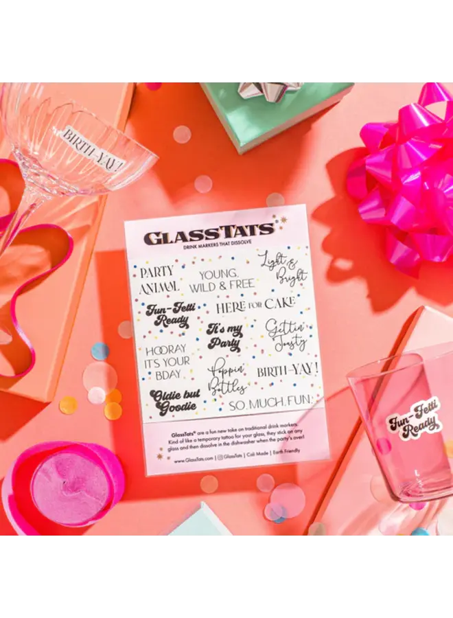 Birthday Drink Markers