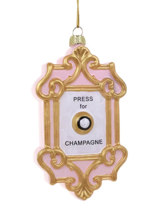 Press for Champagne Ornament