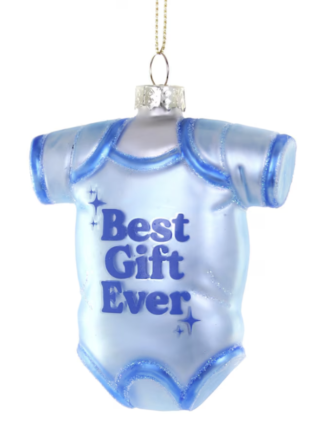 Best Gift Ever Baby Ornament - Blue