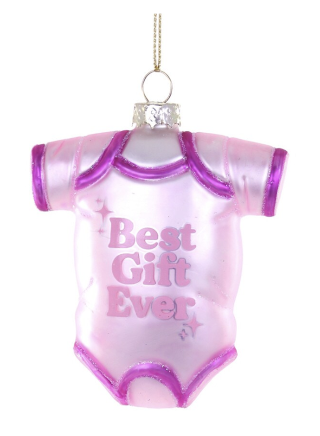 Best Gift Ever Baby Ornament - Pink