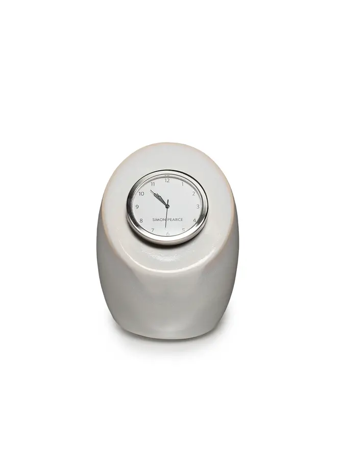 Addison Pottery Clock in Gift Box- Cloud