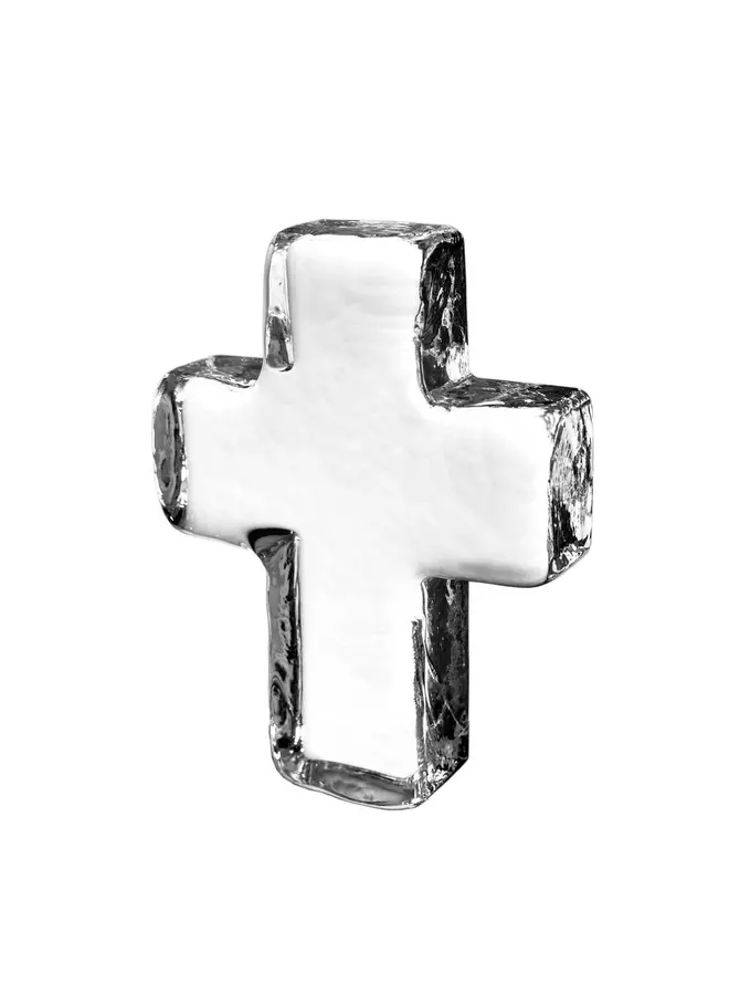Glass Cross In Gift Box - Large