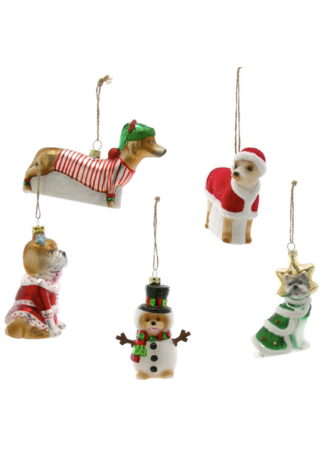 Festive Pup Ornament -