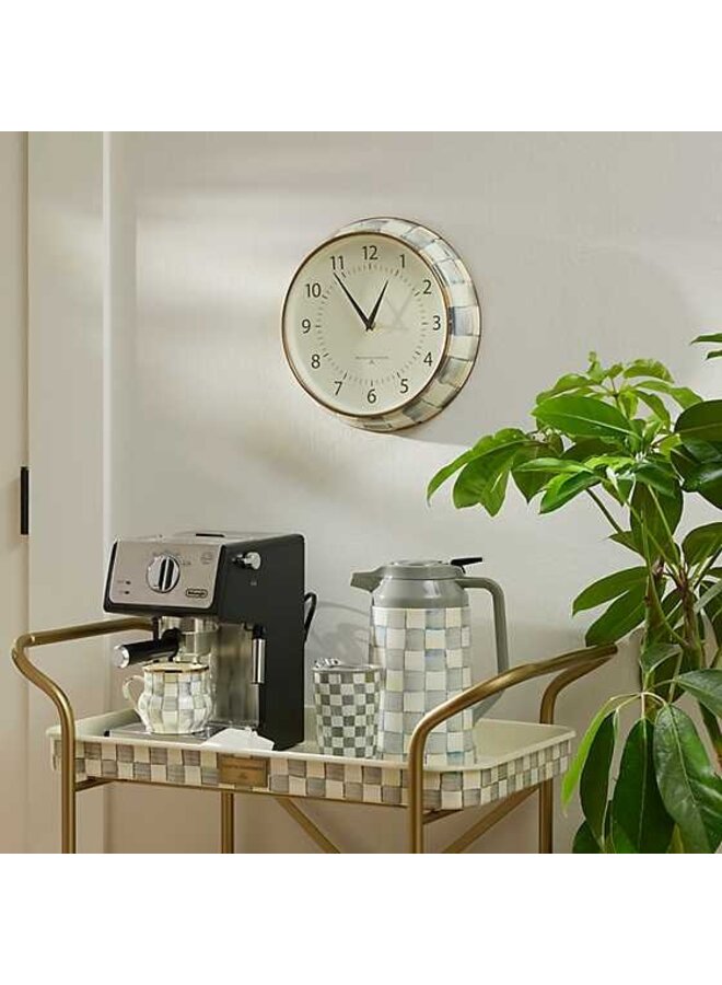 Sterling Check School Wall Clock