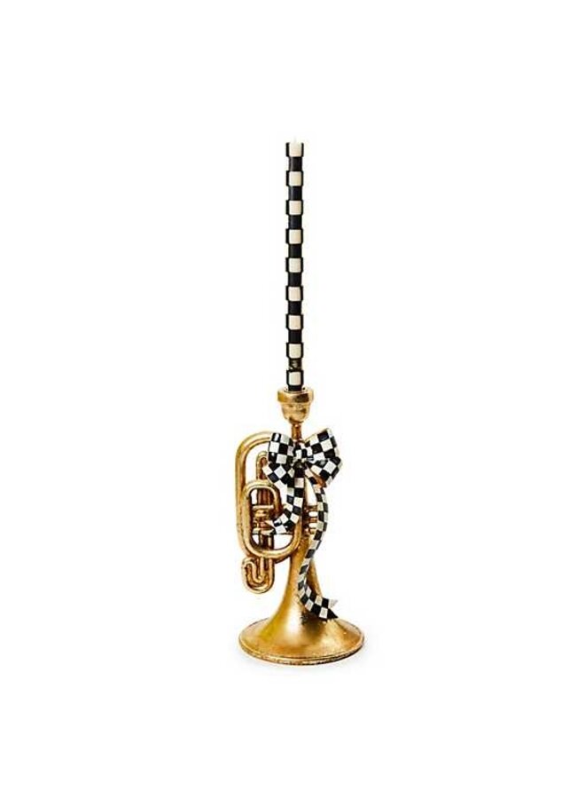 Emerald Luxe Trumpet Candle Holder