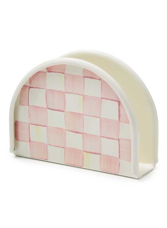 Rosy Check Napkin Holder