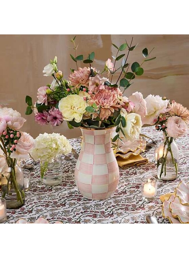 Rosy Check Tall Vase