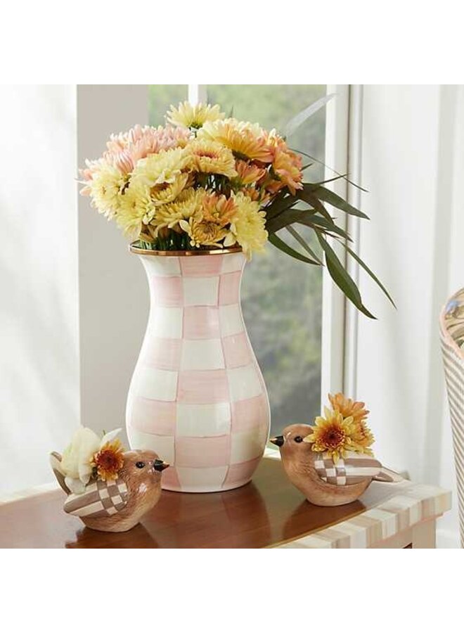 Rosy Check Tall Vase