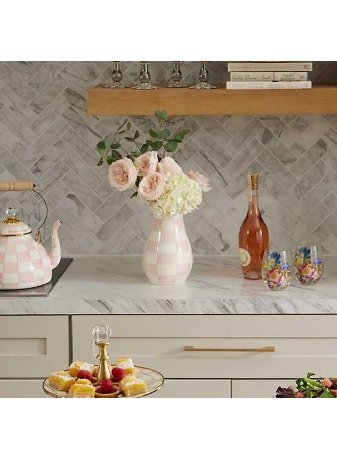Rosy Check Tall Vase