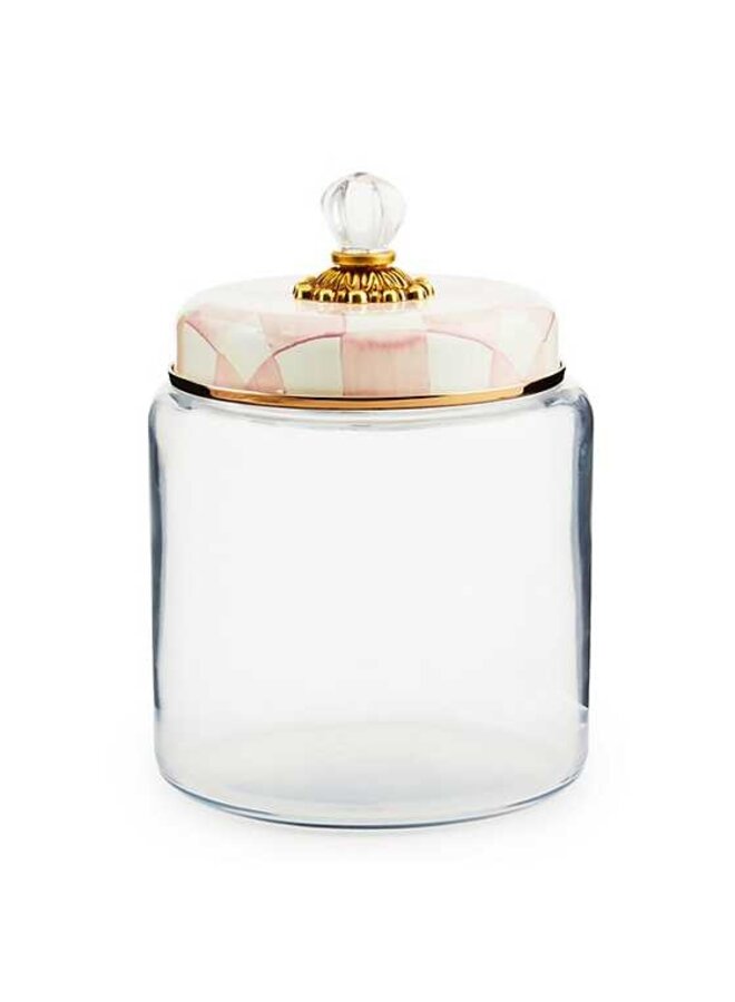 Rosy Check Kitchen Canister - Large