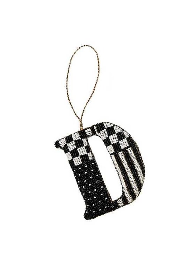 Monogram Beaded Ornament